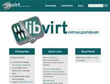 Tablet Screenshot of libvirt.org